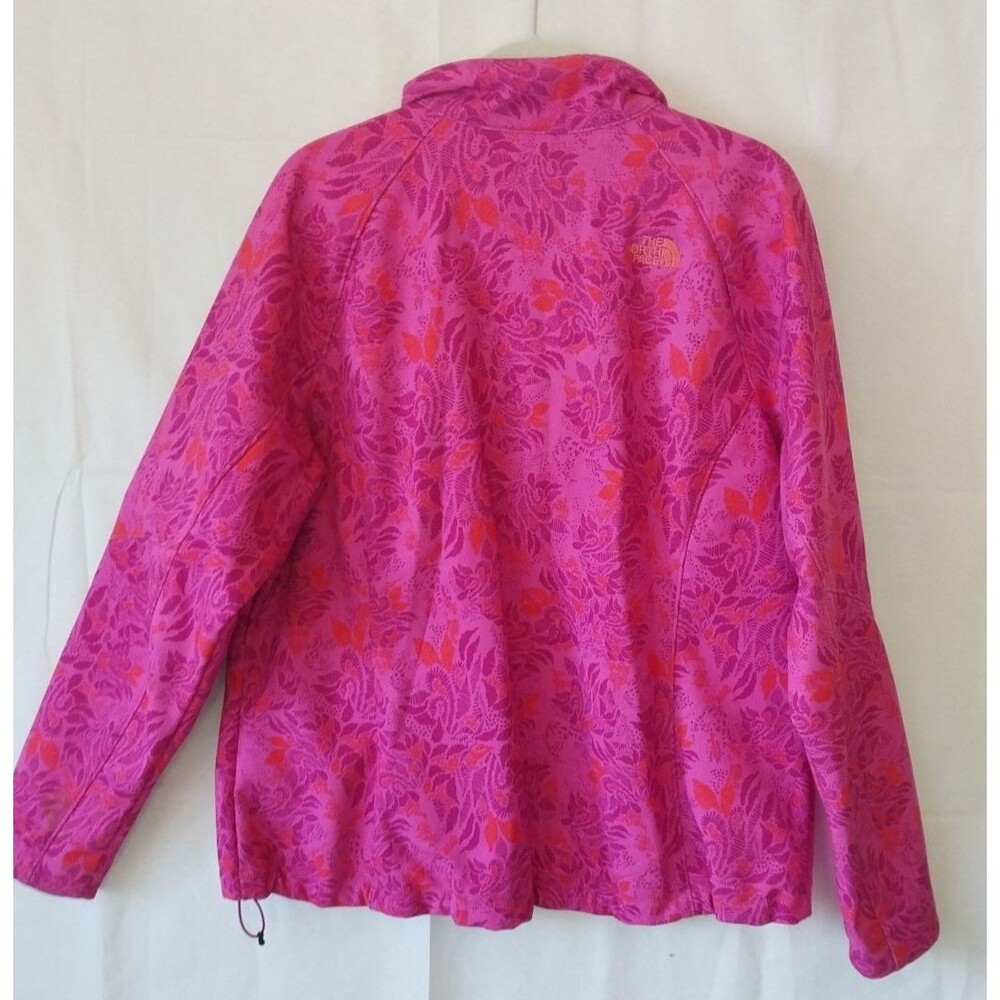 The North Face Womans Apex Bionic Pink Floral Fleece Lined Soft Shell Jacket XXL - Picture 7 of 12